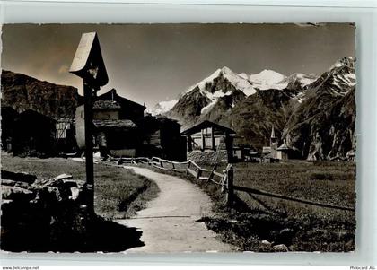 3925 Grächen - Dorfpartie Brunegghorn Weisshorn Bleshorn Kreuz - 11062674