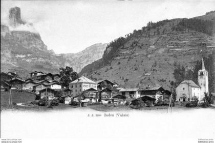 SUISSE/ Cpa pionnière - VALAIS - ZINAL - INDEN < PANORAMA  GENERAL