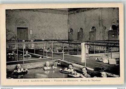 3954 Leukerbad Loèche-les-Bains - Bad der Männer Essenszeit - 10597145