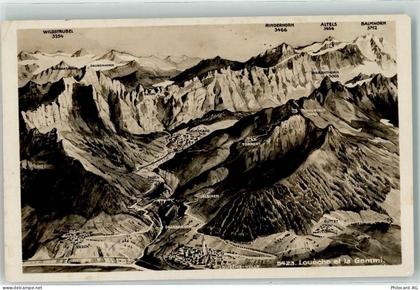 3954 Leukerbad Loèche-les-Bains - Vogelschau Gemmi - 10601991