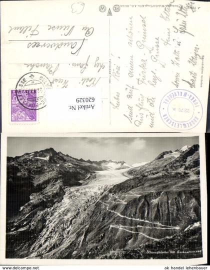 620329,Rhonegletscher m. Furkastrasse Obergoms