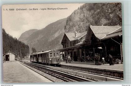 1925 Le Châtelard VS Foto AK Bahnhof Martigny-Châtelard-Bahn - 13673335