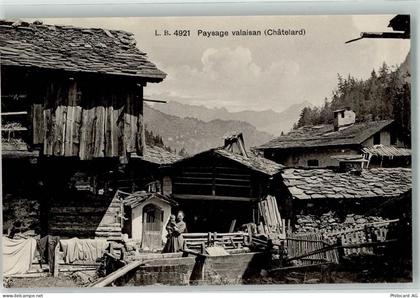 1925 Le Châtelard VS - Wallisischer Bauernhof - 39694926
