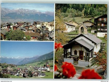 1973 Nax Mayens-de-Nax - Vue de Nax avec la chapelle de Loye Valais - 10404509