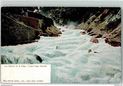 3930 Visp Viège - Les Rapides de la Viege Ligne Viege Zermatt - 10612508