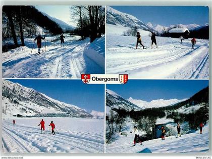 3989 Grafschaft Goms - Winter Skifahrer Obergoms - 40161893