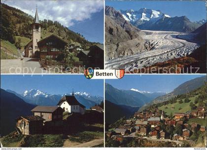 Betten VS Kirche Aletschgletscher Bettmeralp Weisshorn