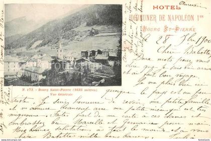Bourg Saint Pierre Vue generale