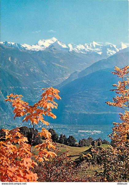 Carte Postale - Suisse - VS Valais - Val d'Anniviers, Weisshorn, Gabelhorn et Zinalrothorn depuis Montana-Crans - CPM -