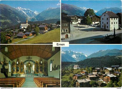 CPM Ernen Wallis Dorfplatz Kirche Ernen Muhlebach