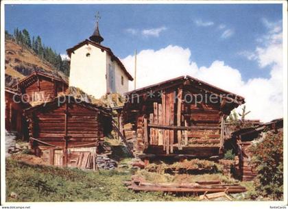 Eisten im Loetschtal Teilansicht Kapelle