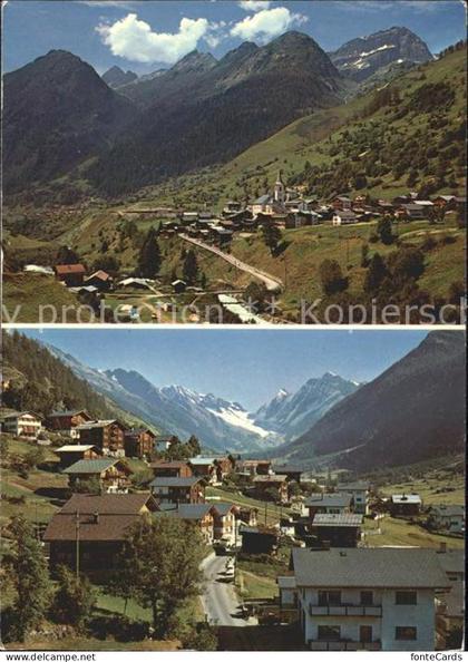 Kippel und Wiler Panorama Loetschental Alpen