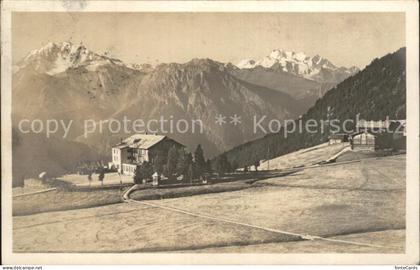 Riederalp Hotel Riederalp mit Fletschhorn und Mischabelgruppe