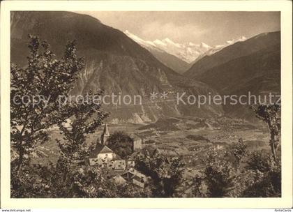 Sierre VS Vu de Venthone et Val d Anniviers Alpes