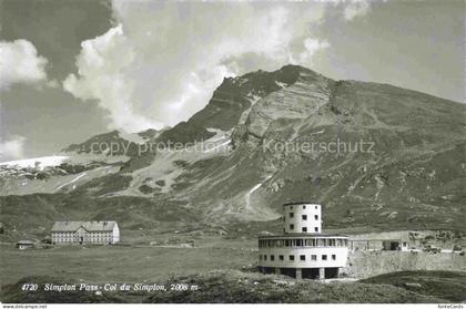 Simplon 2500m VS Col du Simplon Gebirgspass Berghotel Alpen