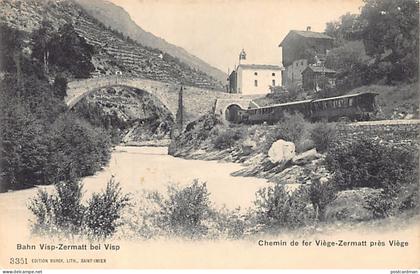 Suisse - Près de Viège (Visp) (VS) Chemin de fer Viège-Zermatt - Ed. L. Burgy 3351