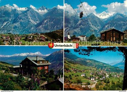 Unterbaech Bietschhorn Sesselbahn Brandalp Unterbach Landschaftspanorama Alpen