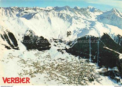 Verbier Entremont VS Fliegeraufnahme Verbier station