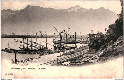 CPA Carte Postale Suisse Bouveret Le Port début 1900 VM100848ok