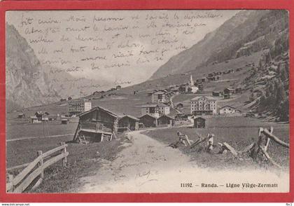 Suisse - Valais - Randa ligne Viège - Zermatt