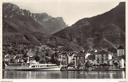 Suisse - SAINT-GINGOLPH (VS) Bateau-Salon Simplon - Le port - Ed. Perrochet 451