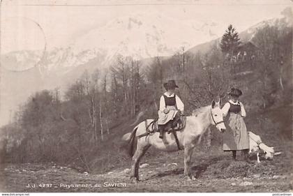 Suisse - Paysannes de SAVIÈSE (VS) - Ed. J.J. Jullien 4297