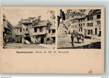 1933 Sembrancher 1900 - Route de Gd. St. Bernhard, Junge mit einem Esel,... - 13077863