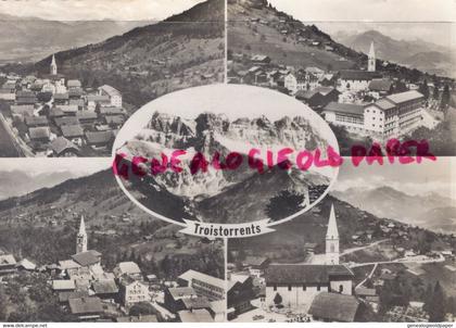 SUISSE -  TROISTORRENTS  VUES AERIENNES - VALAIS- EDITEUR PERROCHET LAUSANNE