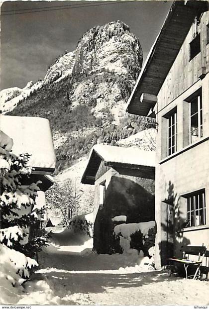 -ref V943- suisse - miex sur vouvry - chalets sainte genevieve  - carte bon etat -