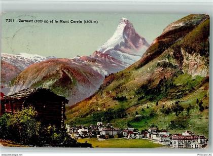 3920 Zermatt 1912 - Zermatt et le Mont Cervin - 10156987