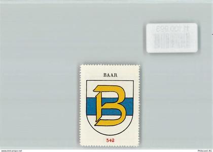 6340 Baar - Vignette Wappen Kaffee Hag ca 1920-1940 Baar - 11100993