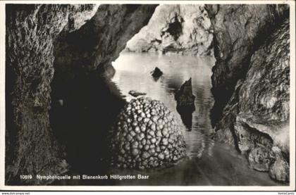 Baar ZG Baar Hoellgrotte Nymphenquelle Bienenkorb