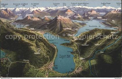 Zugersee Umgebungskarte