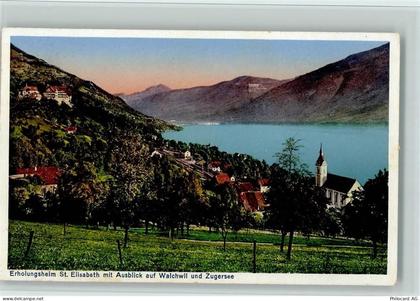 6318 Walchwil - Erholungsheim St. Elisabeth mit Ausblick auf Walchwil un... - 11085348