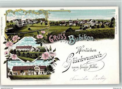 8608 Bubikon BOAKC Bahnhof Ritterhaus Anstalt Friedheim Lithographie - 13700340