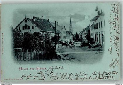 8180 Bülach 1898 Mondschein Straßenansicht - 13597782