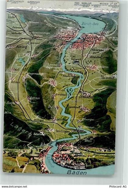 8953 Dietikon - Landkarte Limmat - 39699799