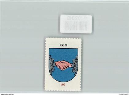 8132 Egg bei Zürich - Vignette Wappen Kaffee Hag ca 1920-1940 - 11102319