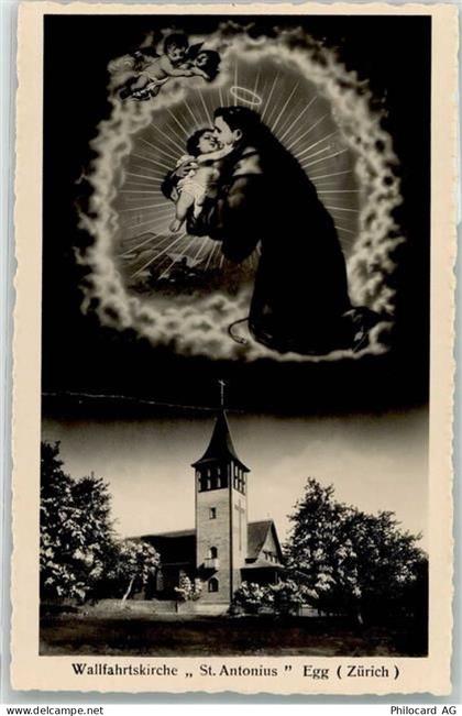 8132 Egg bei Zürich - Wallfahrtskirch Sankt Antonius Maria mit Kind - 39489518