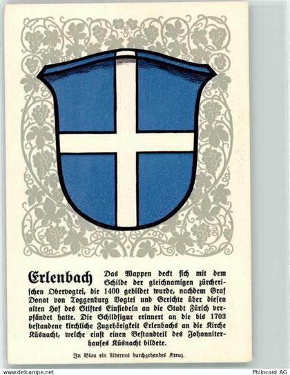 8703 Erlenbach ZH - Züricher Gemeindewappen - 10603584
