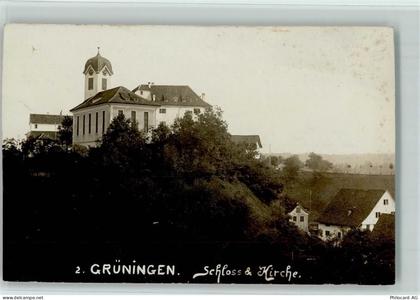 8627 Grüningen - Schloss und Kirche - 13110403