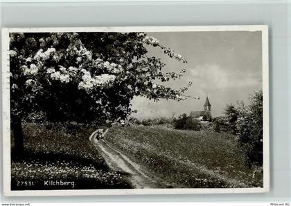 8802 Kilchberg ZH - Blick nach Kilchberg Kirche Baumblüte - 13110489