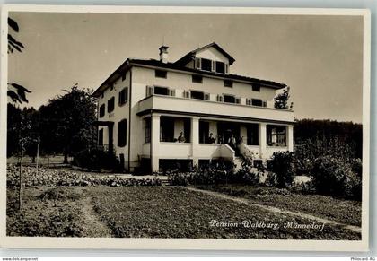 8708 Männedorf 1932 Foto AK Pension Waldburg - 13556417