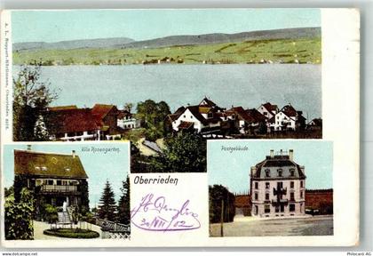 8942 Oberrieden 1902 - Villa Rosengarten Postgebäude - 13647488