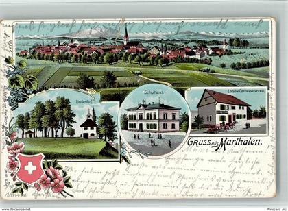 8460 Marthalen 1905 BOAKC Lithographie Lindenhof SChulhaus Landw. Gemein... - 13702564