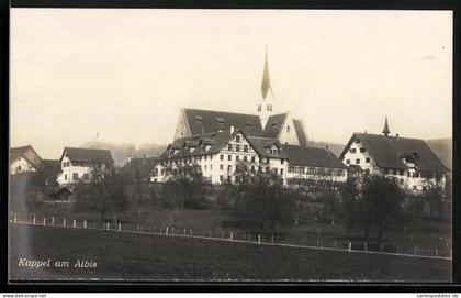 AK Kappel am Albis, Blick zur Kirche