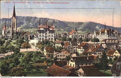 Wiedikon Kirche mit Buehlschulhaeusern