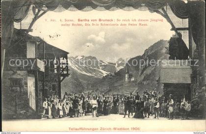 Wiedikon Tell Auffuehrungen 1906