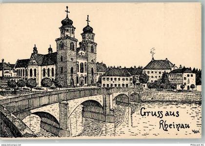 8462 Rheinau - sign. Wyss. Kirche - 13552135
