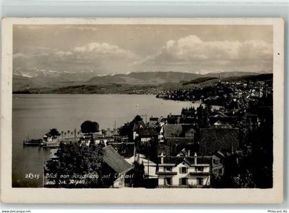 8803 Rüschlikon - Blick von Rüschlikon auf Thalwil und die Alpen - 13113072